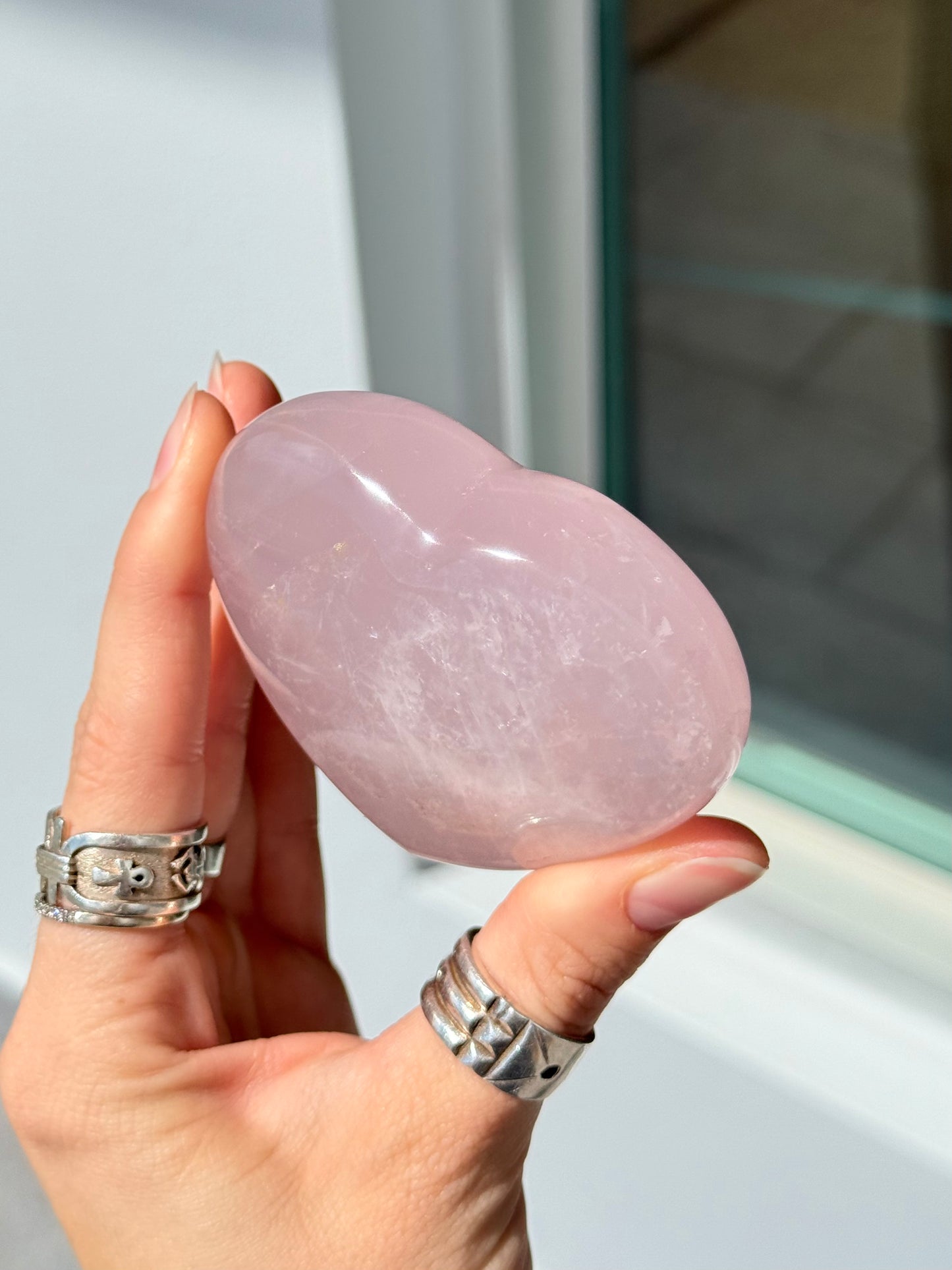 Rose Quartz Heart
