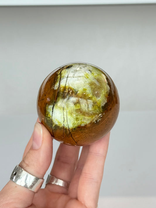Green Opal In Matrix Sphere ( Madagascar )