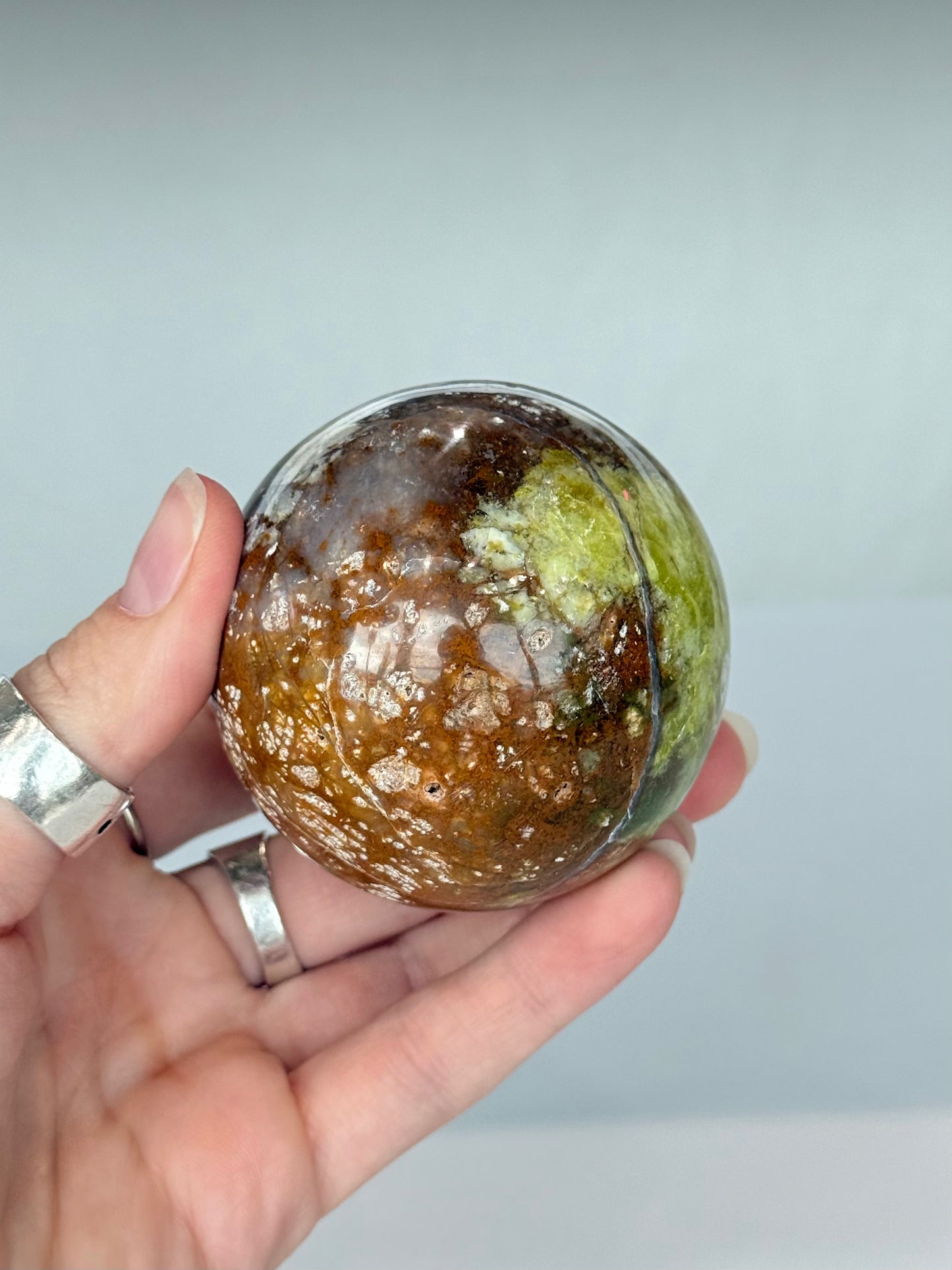 Green Opal In Matrix Sphere ( Madagascar )