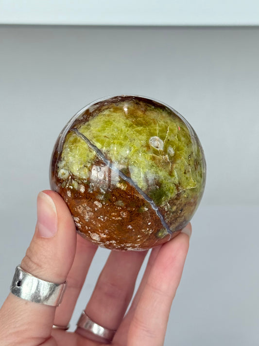 Green Opal In Matrix Sphere ( Madagascar )
