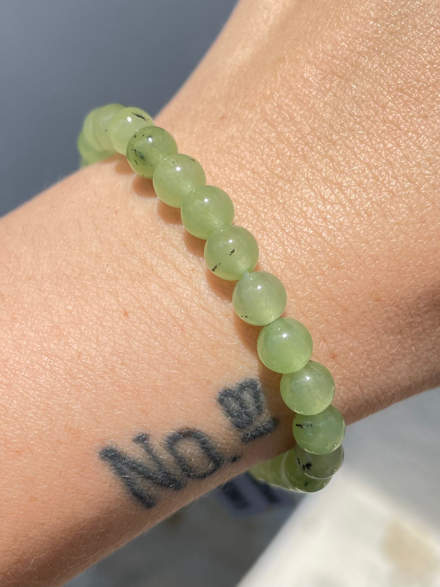 Prehnite 6mm Bracelet