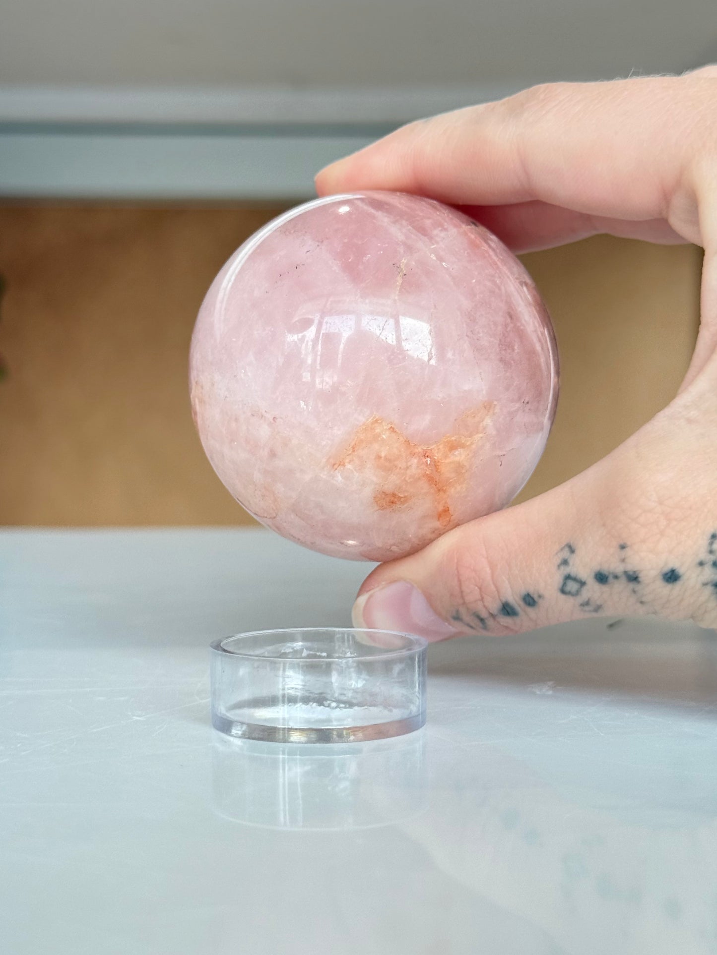 Rose Quartz Sphere | Esfera de Cuarzo Rosado
