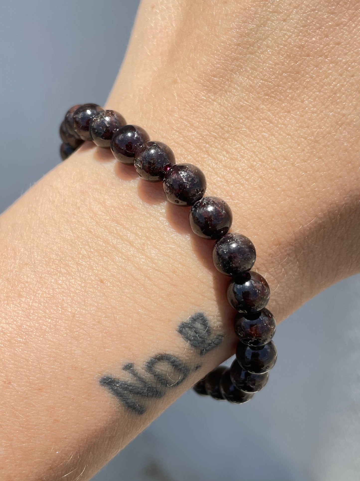 Garnet 7.5mm Bracelet