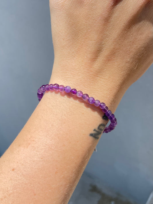 Amethyst 4mm Bracelet