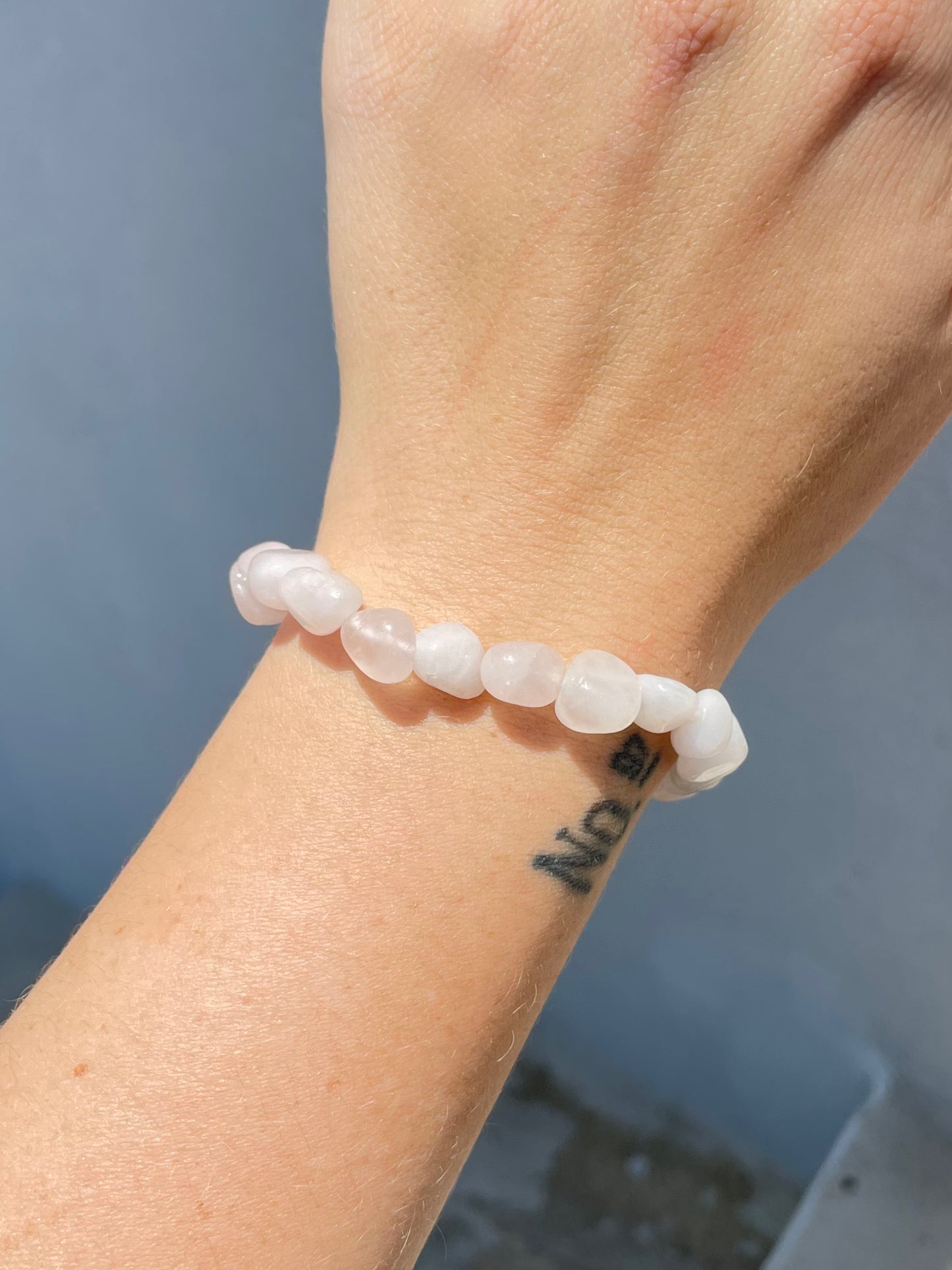 Rose Quartz Freeform Bracelet