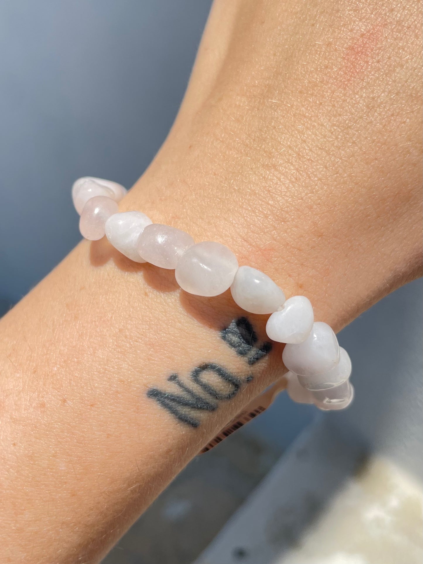 Rose Quartz Freeform Bracelet