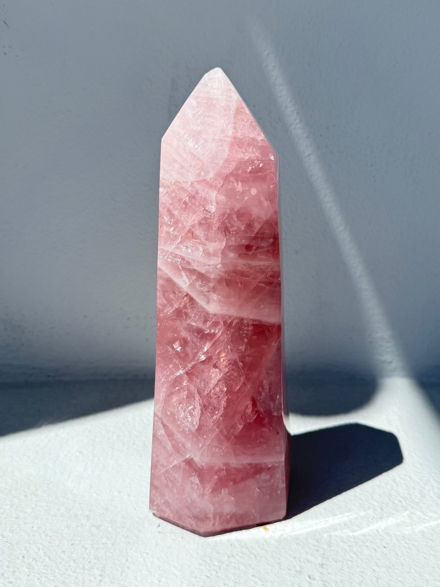 Rose Quartz Point ( Madagascar )