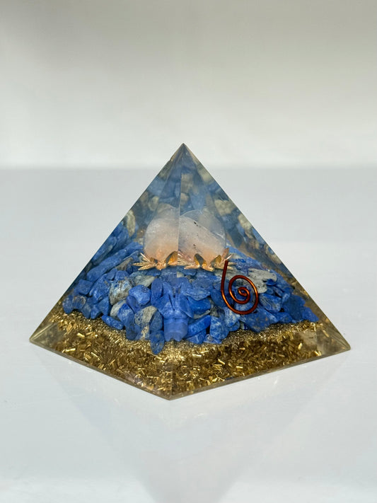 Orgonite - Lapis Lazuli & Clear Quartz Pyramid
