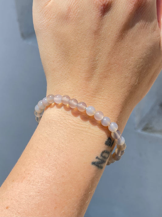 Agate 6mm Bracelet