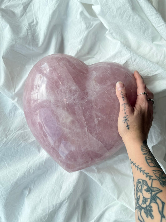 Rose Quartz Heart ( Madagascar )