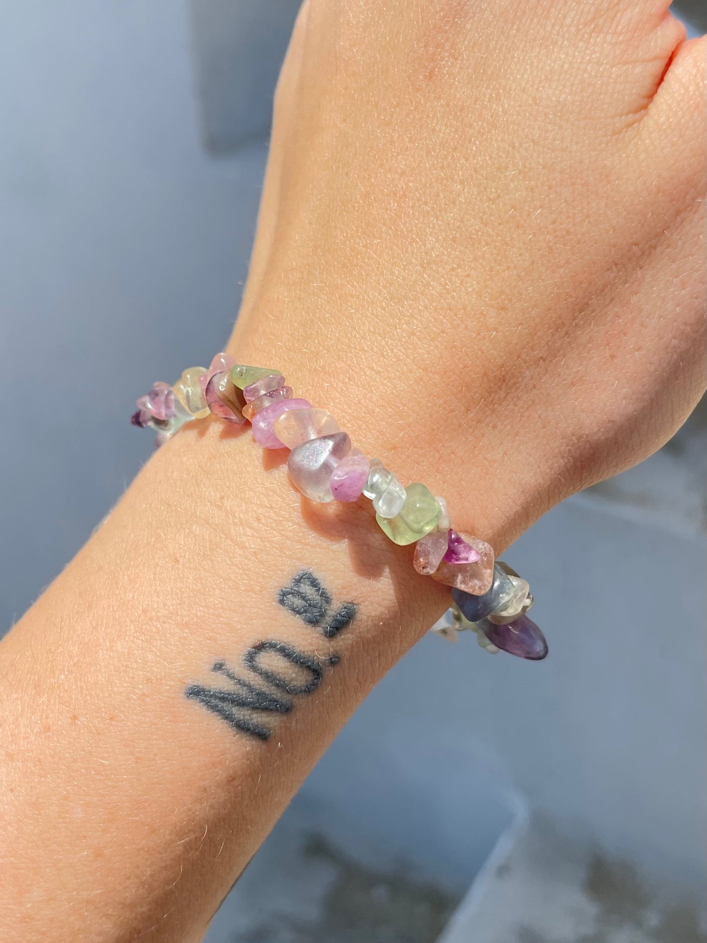 Fluorite Chip Bracelet