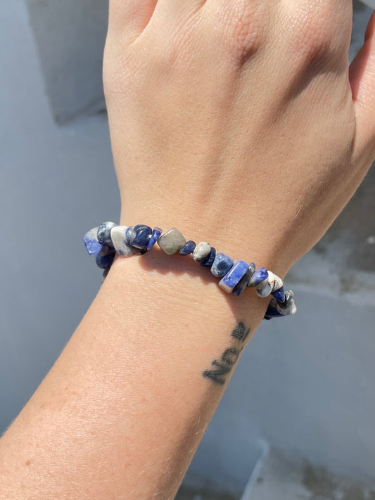Sodalite Chip Bracelet