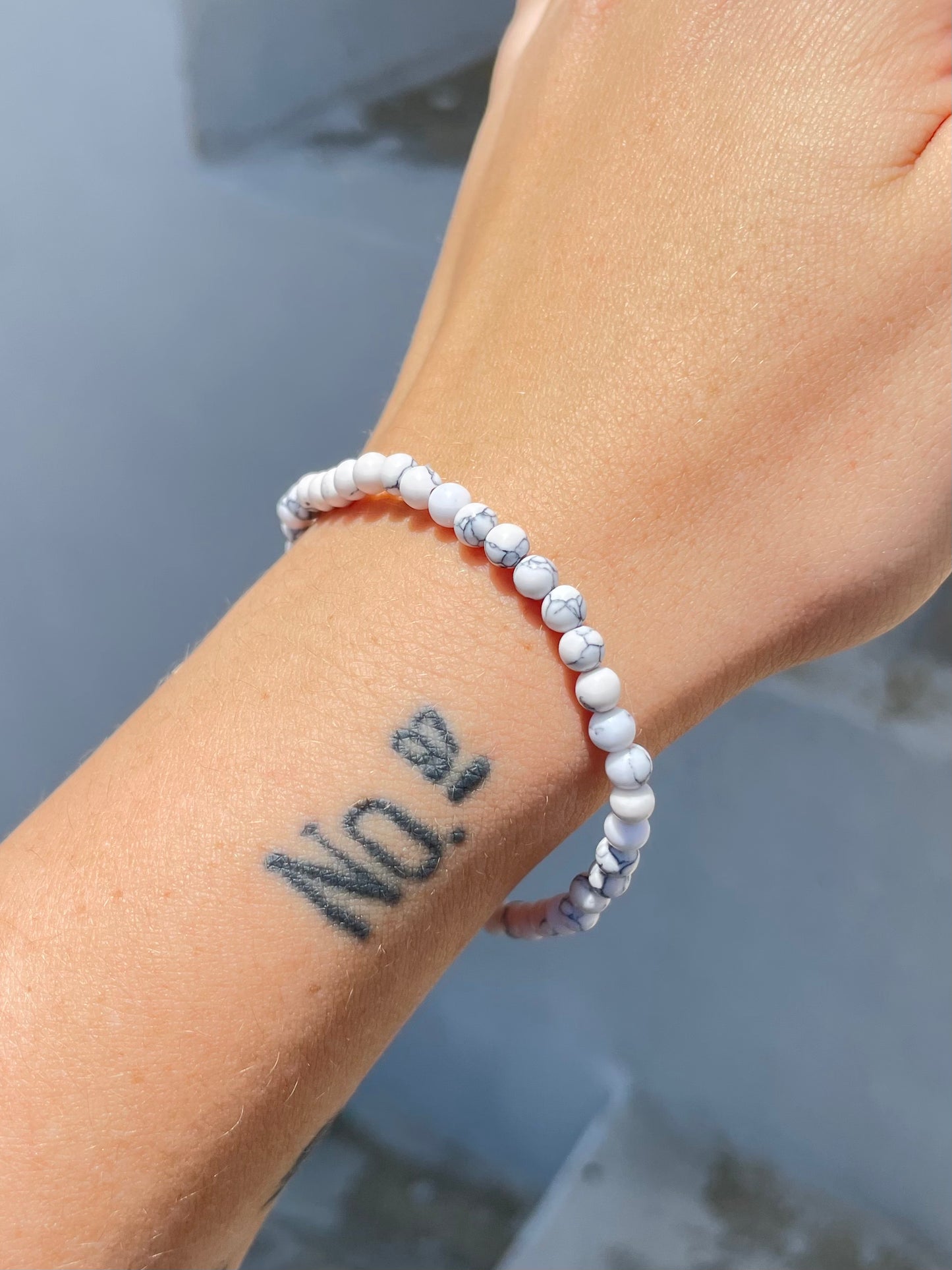 Howlite 4mm Bracelet