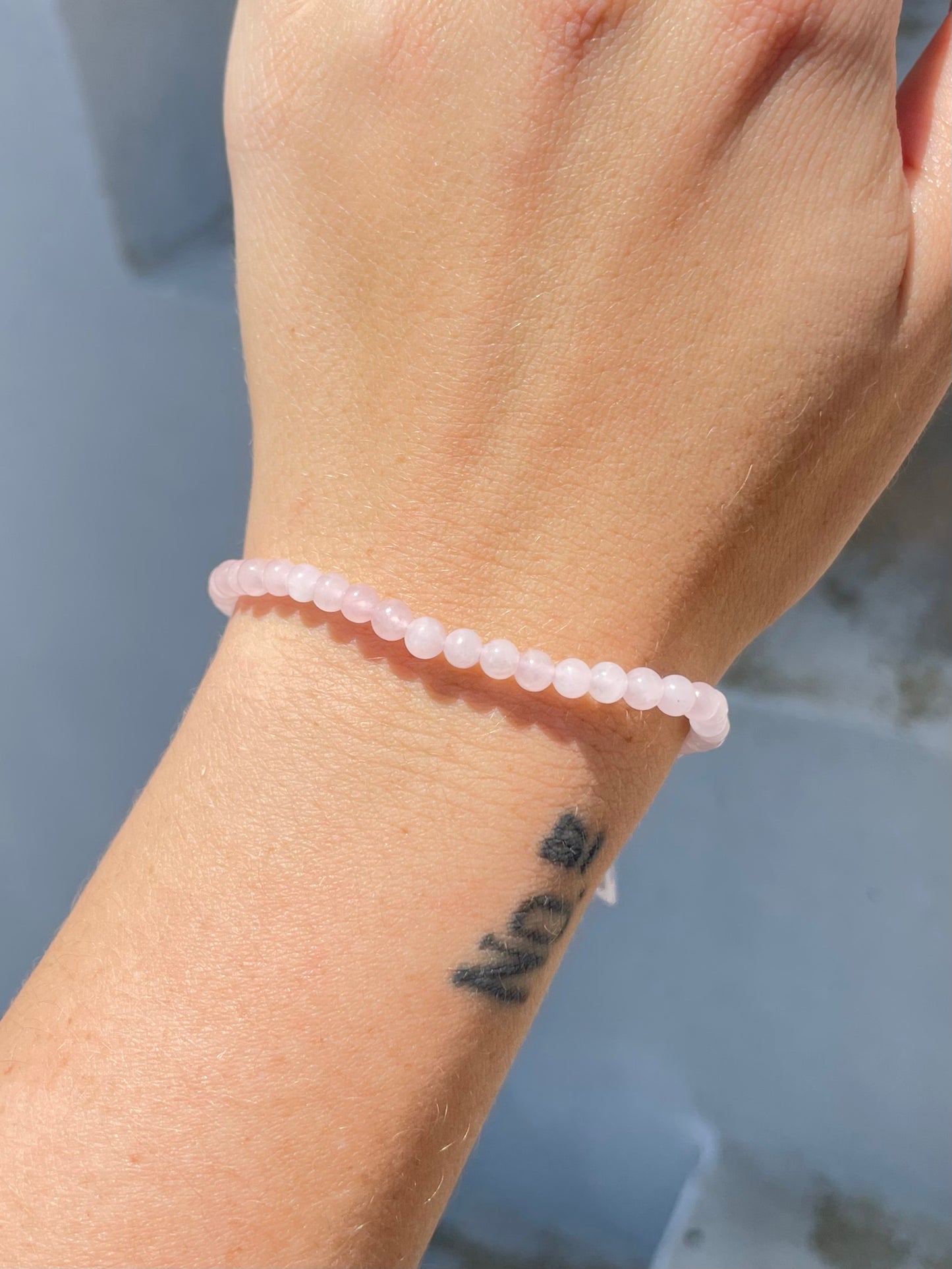 Rose Quartz 4mm Bracelet
