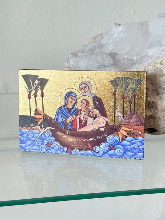 Holy Family Icon from Coptic Cairo | Ícono de la Sagrada Familia del Barrio Copto de El Cairo