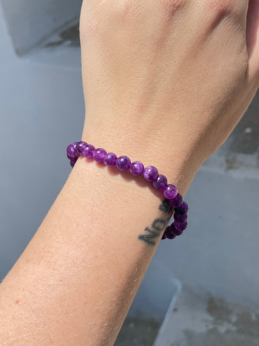 Crackle Quartz Colored Purple