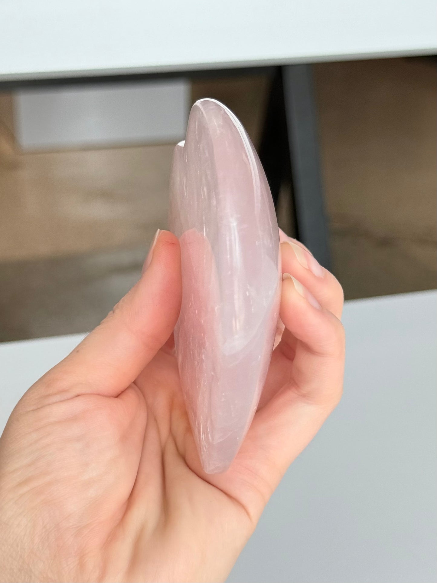 Rose Quartz Heart ( Madagascar )