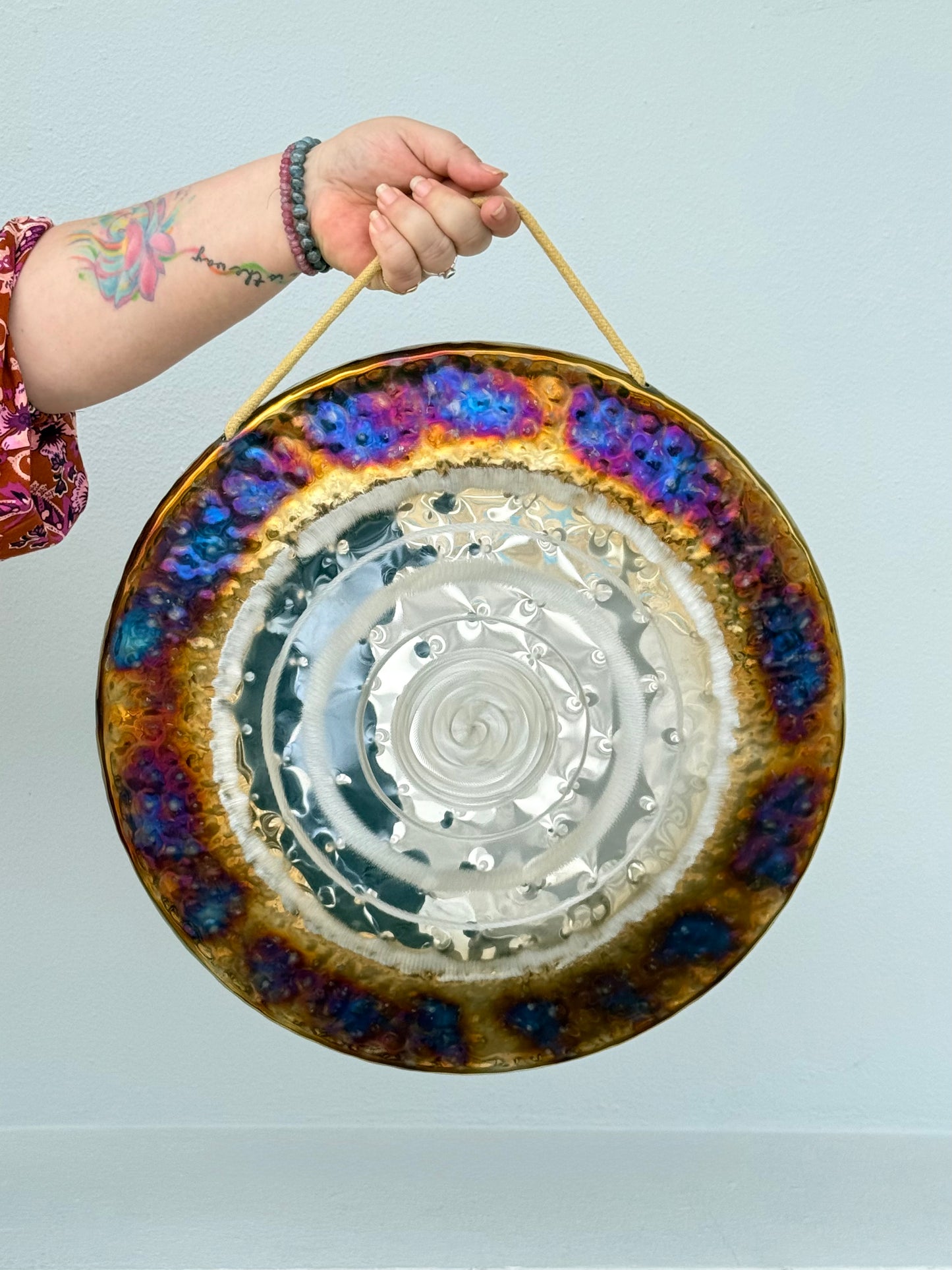 16" Handmade Mirror Chau Gong - Includes Mallet