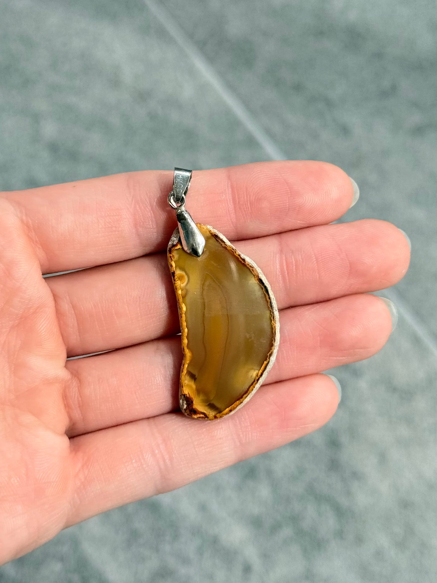 Agate Slab Pendant