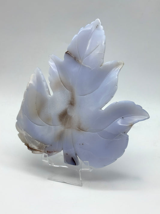Blue Lace Agate Leaf
