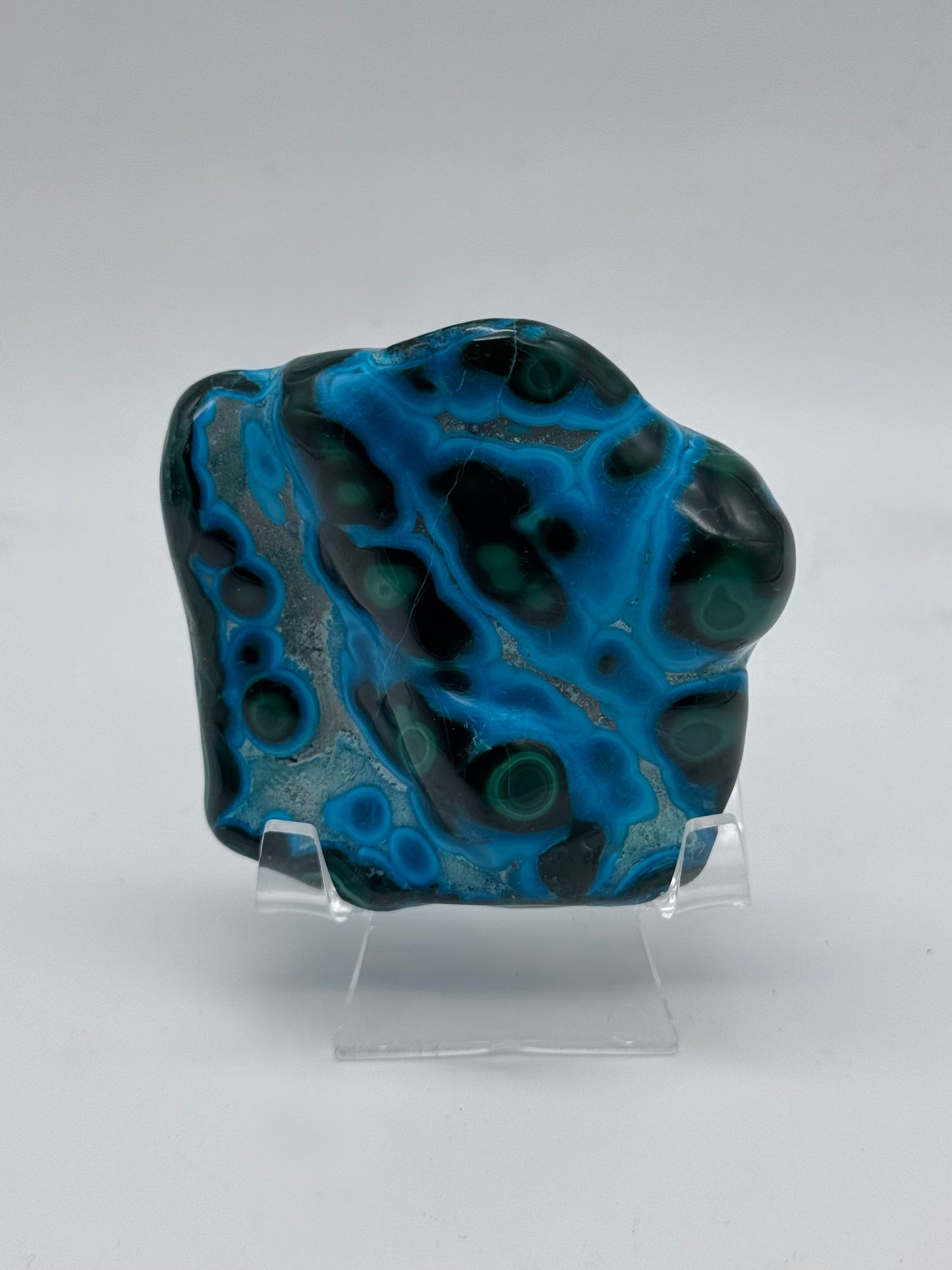 Malachite and chrysocolla ( Polished )