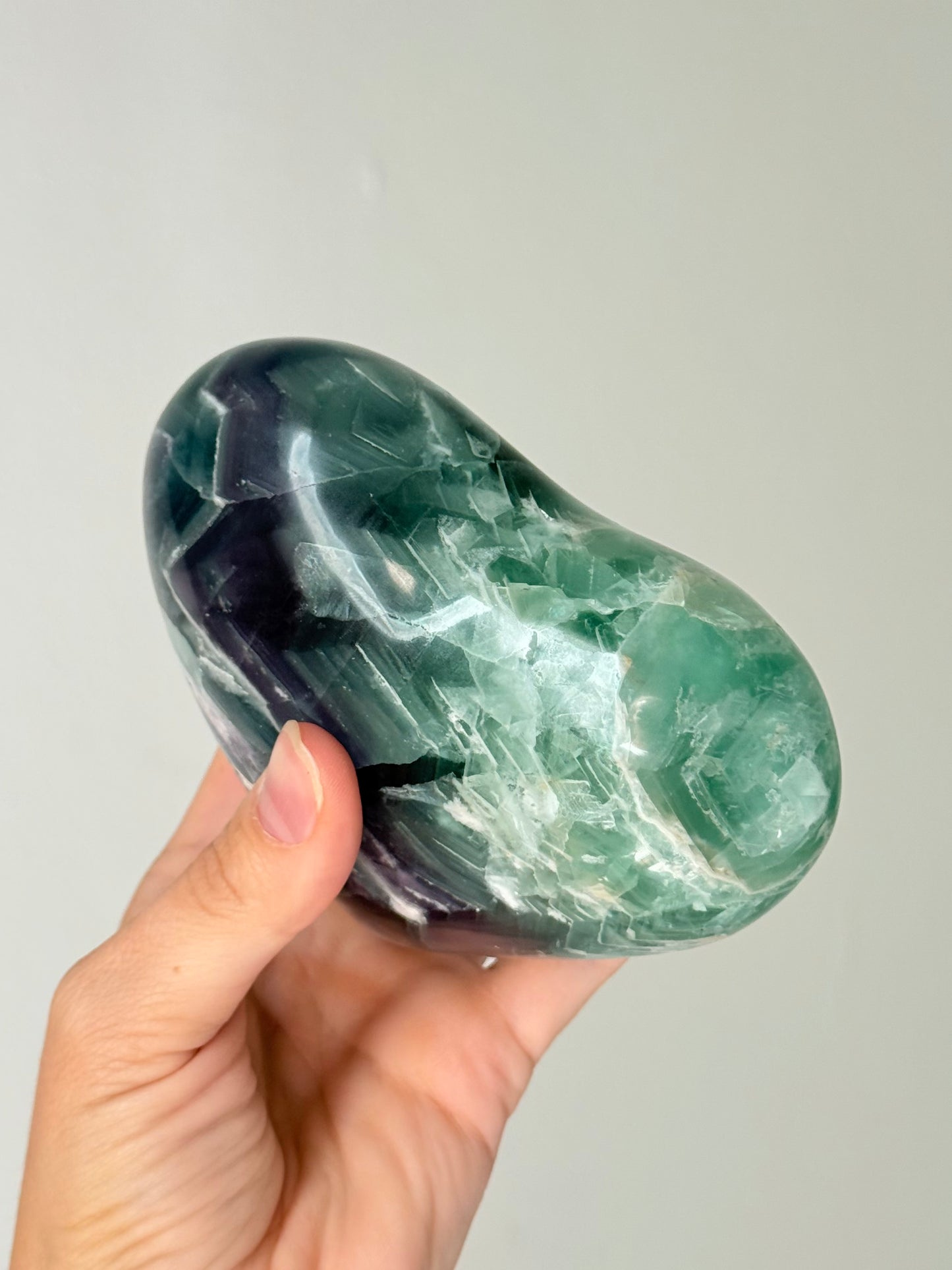 Rainbow Fluorite Heart | Corazón de Fluorita Arcoíris