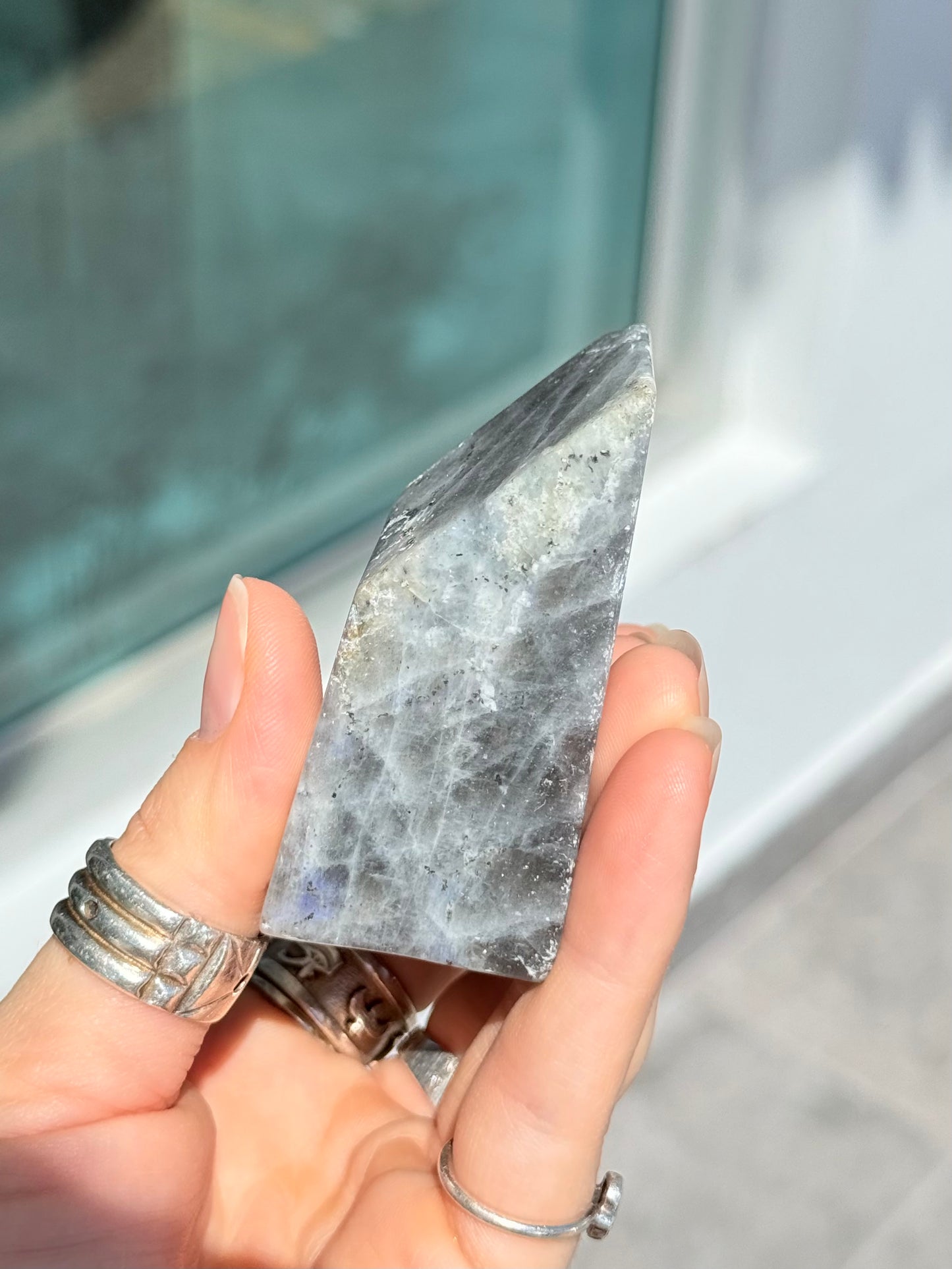 Purple - Yellow Labradorite