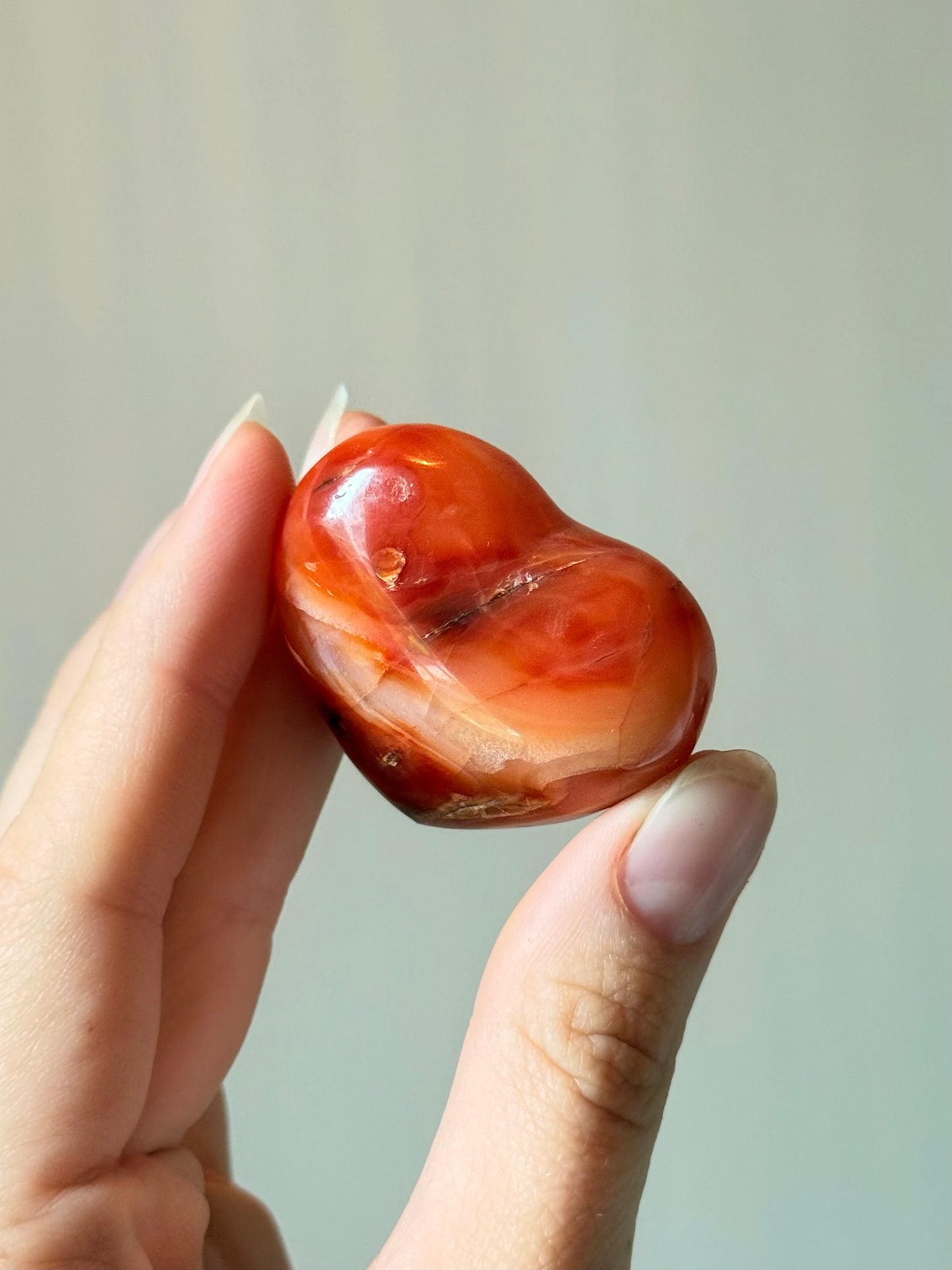Mini Carnelian Heart | Pequeño Corazón Cornalina ( Brazil )