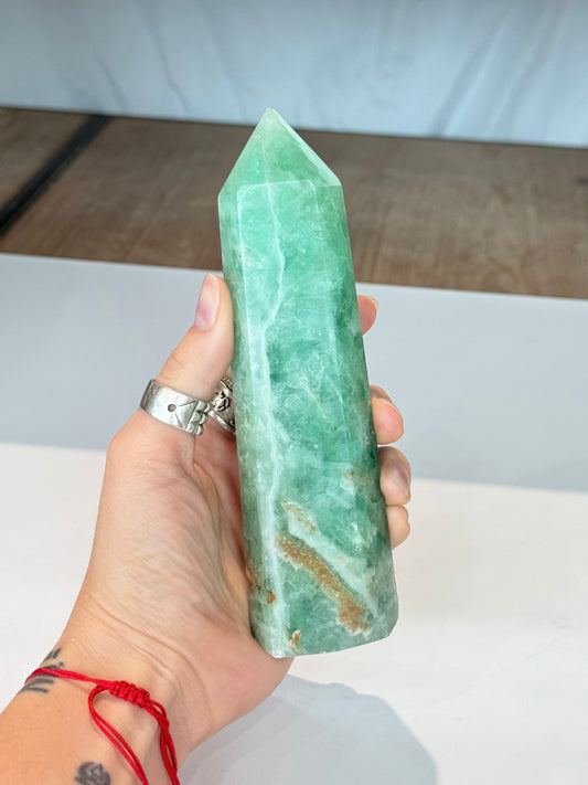Green Fluorite Point