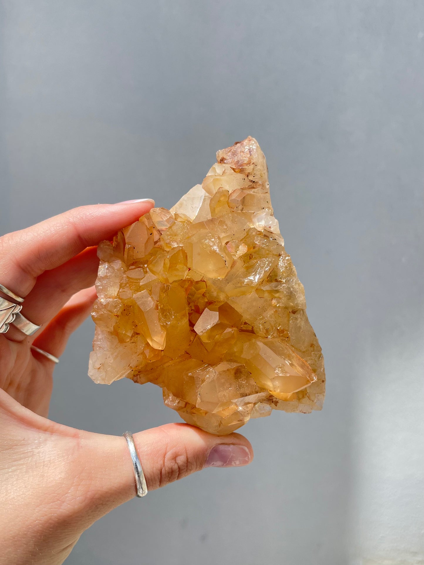 Tangerine Quartz Cluster