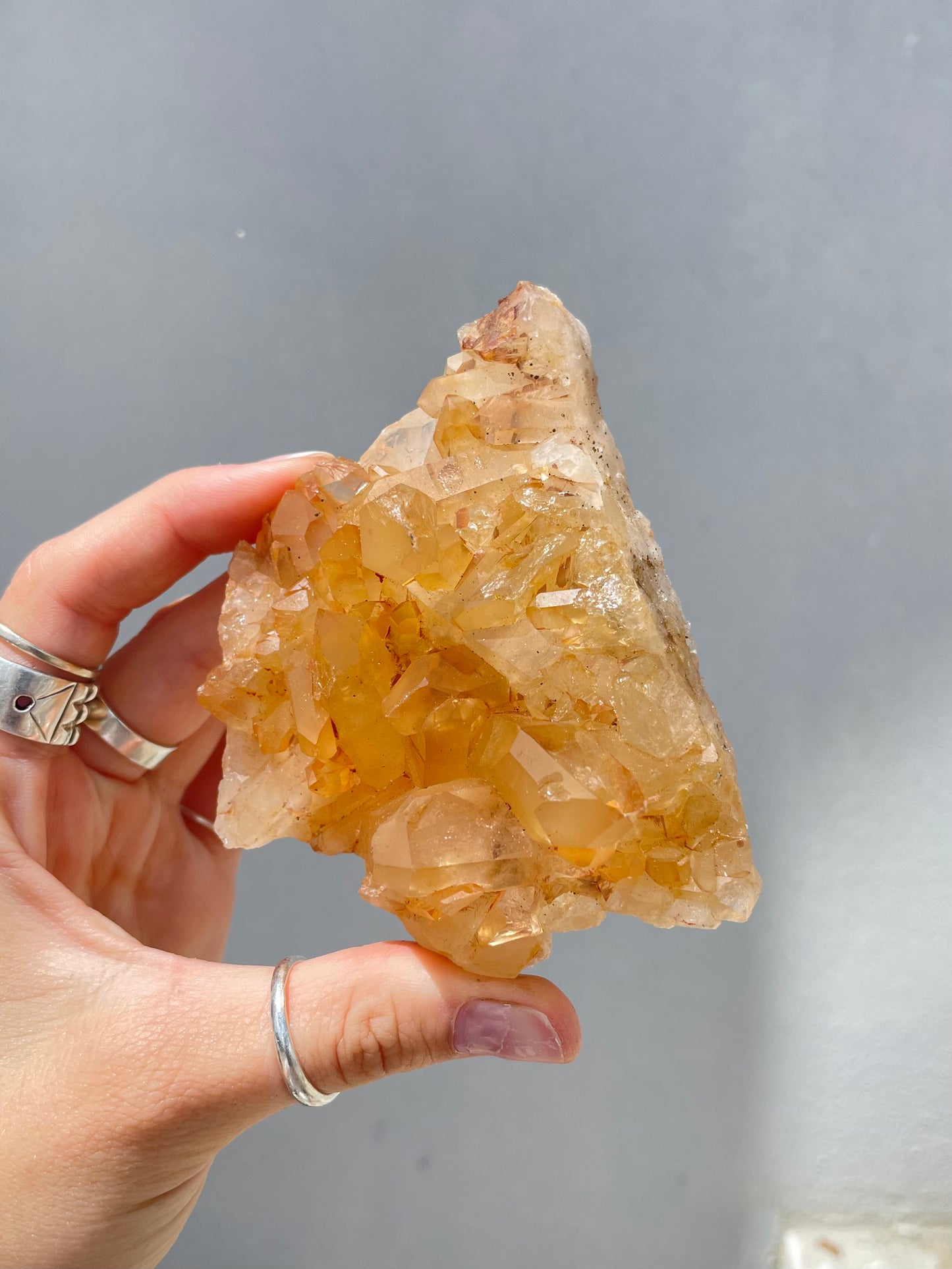 Tangerine Quartz Cluster