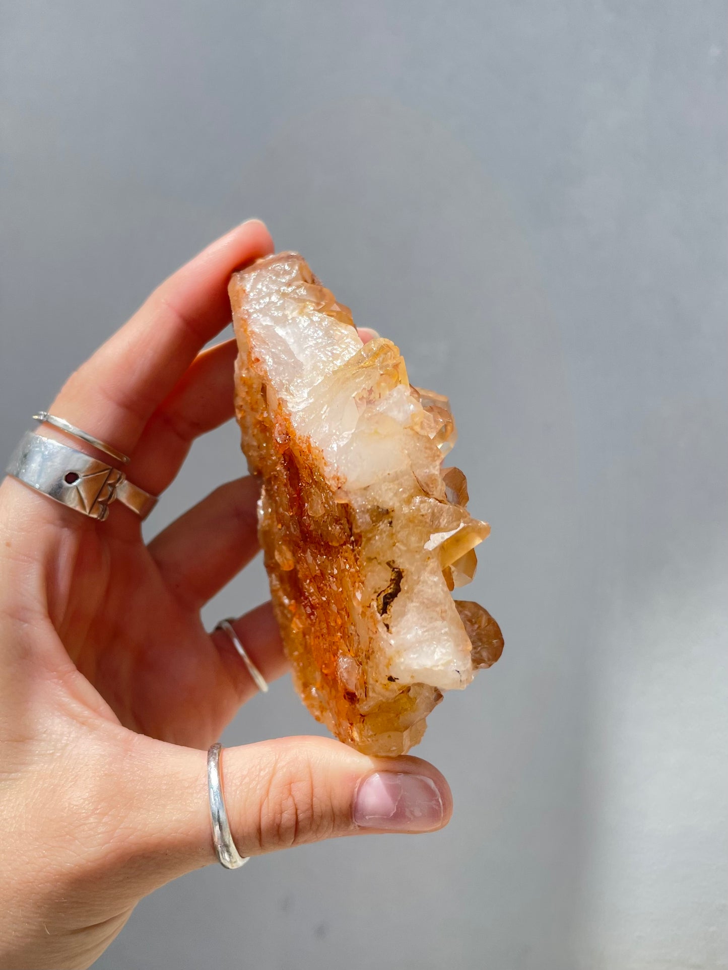 Tangerine Quartz Cluster