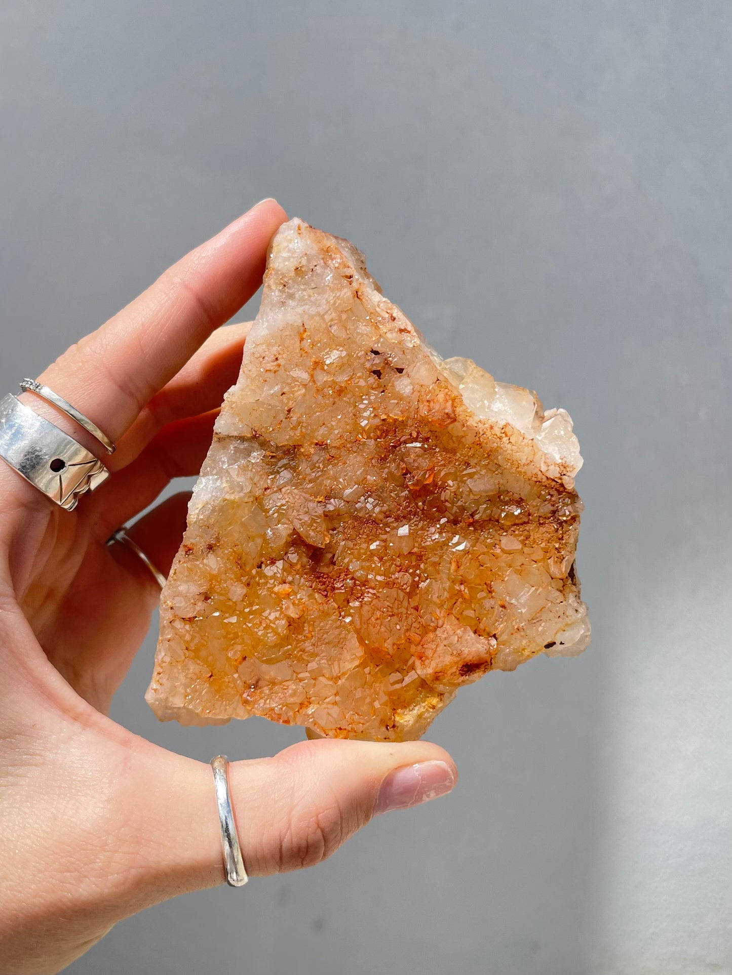 Tangerine Quartz Cluster