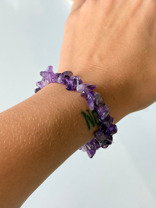 Amethyst Chip Bracelet | Pulsera Chip de Amatista