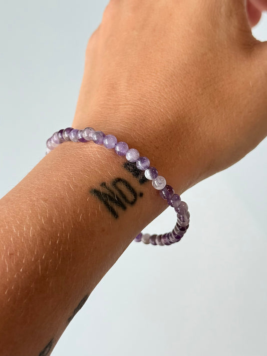 Amethyst 4mm Bracelet | Pulsera de Amatista 4mm