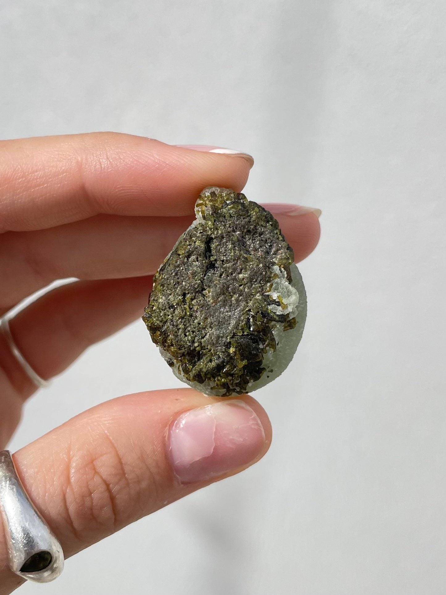 Prehnite/ Epidote Natural Ball