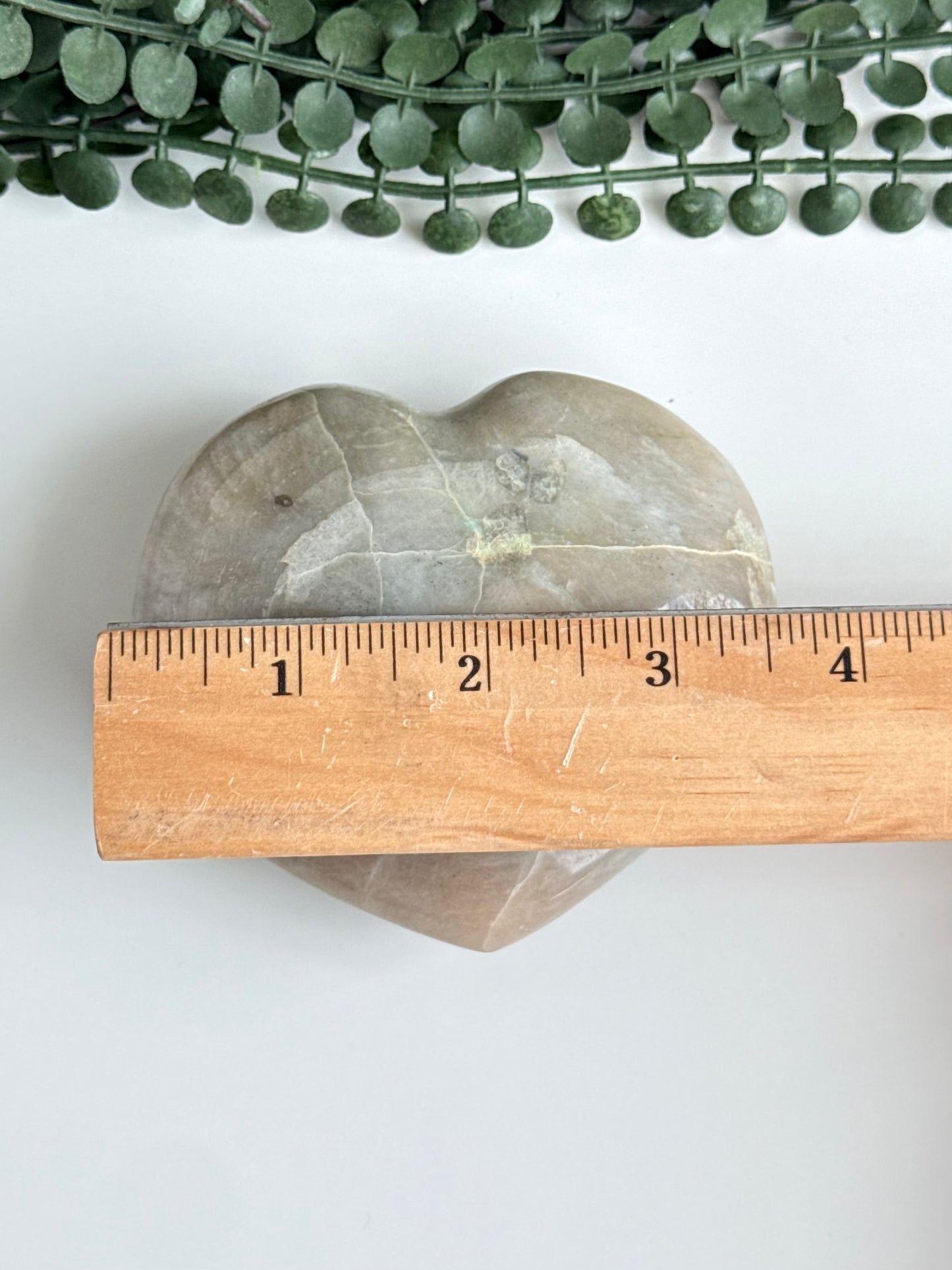 Green Moonstone Heart