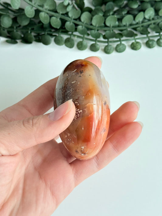 Carnelian Palm Stone