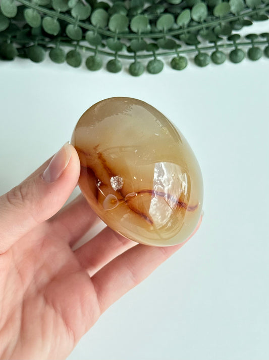 Carnelian Palm Stone
