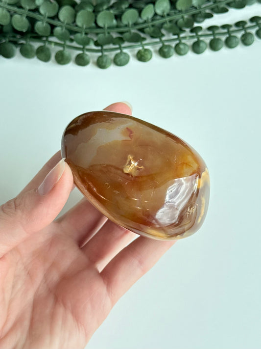 Carnelian Palm Stone