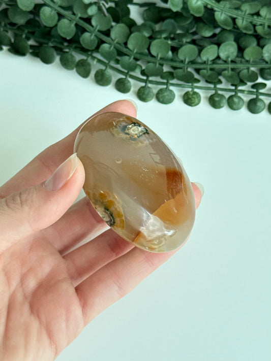 Carnelian Palm Stone