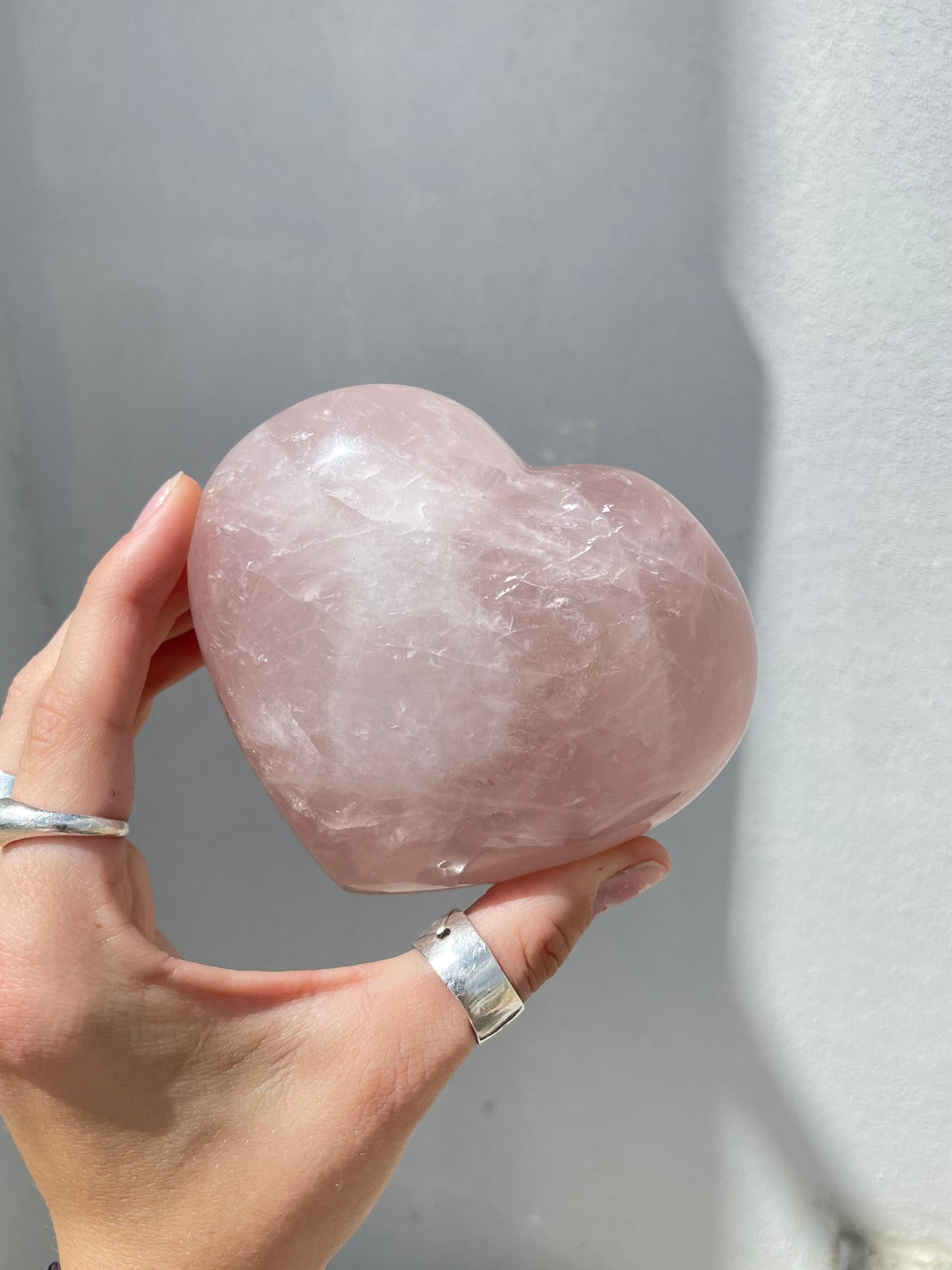 Rose Quartz Heart