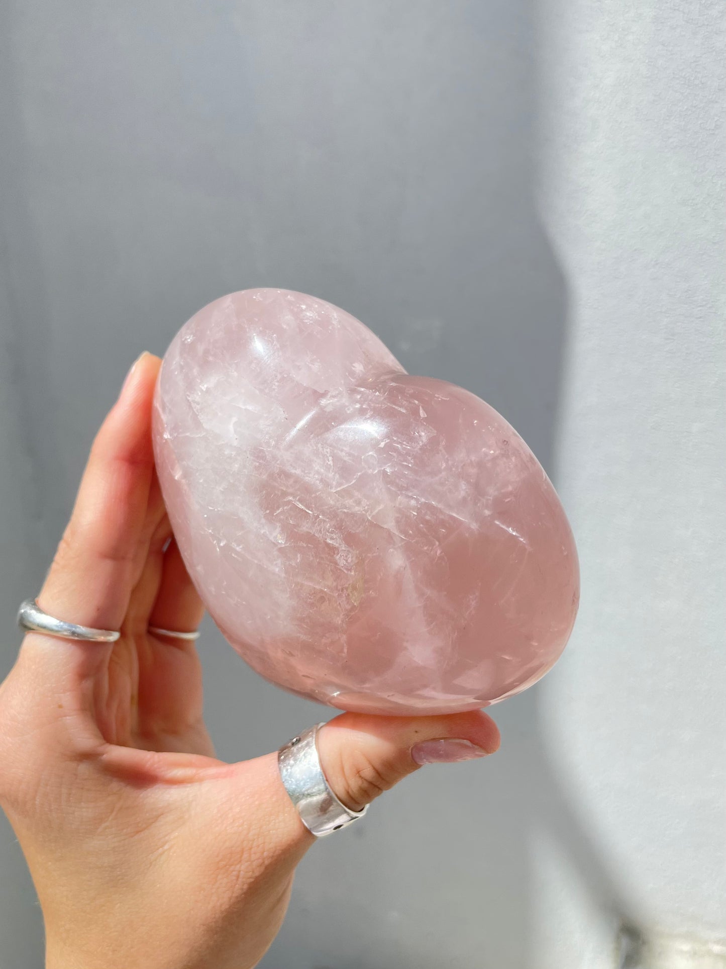 Rose Quartz Heart