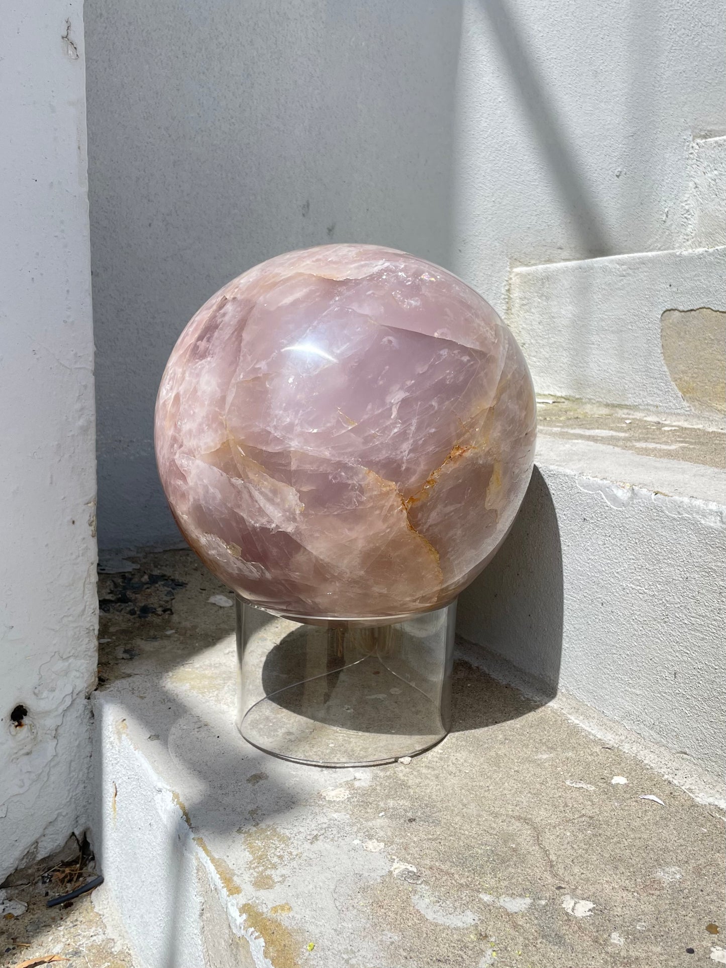Lavender Rose Quartz Sphere