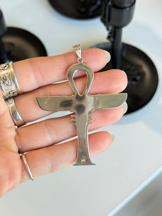 Isis Wings - Ankh Pendant (Life, Light & Rebirth )