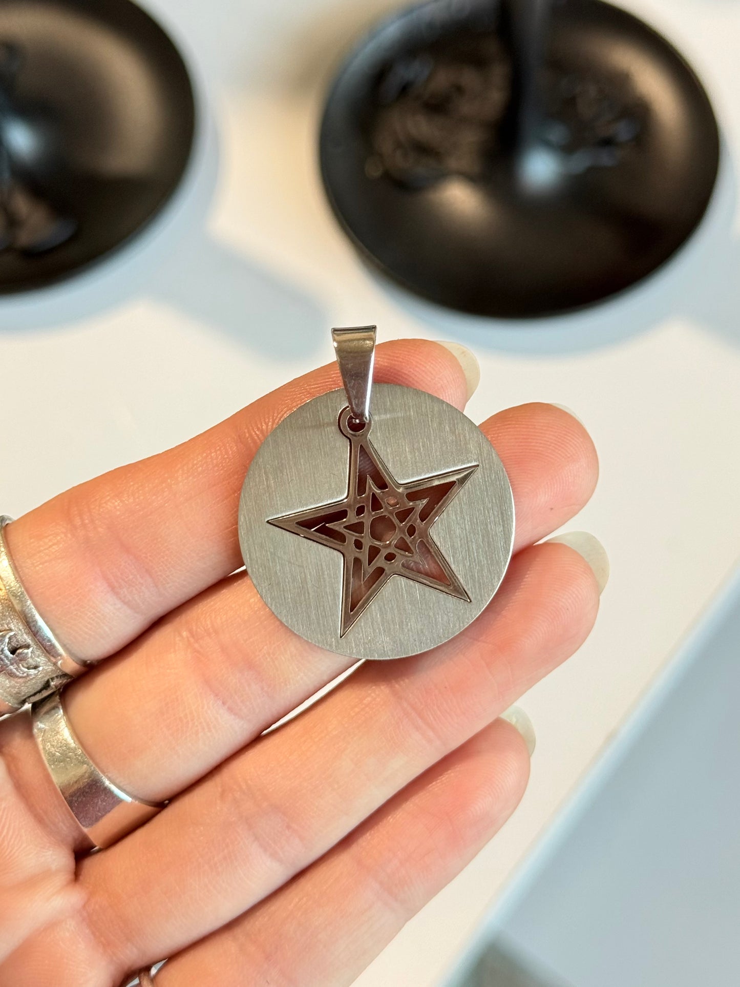 Sacred Pentacle Circle Pendant