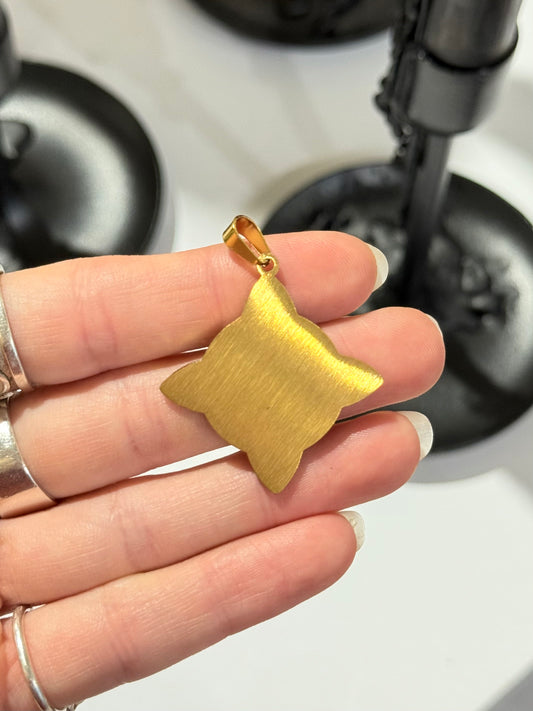 Witch’s Knot Protection Pendant – Gold Stainless Steel