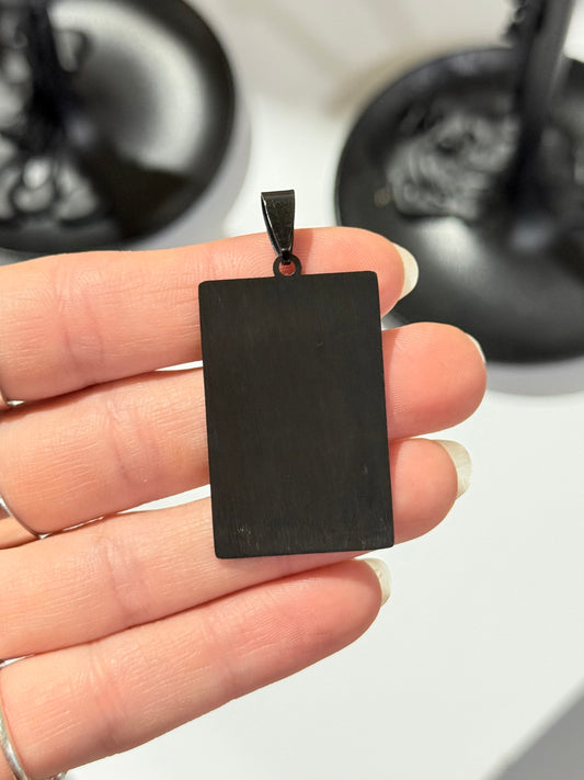 Judgement Tarot Pendant – Black Stainless Steel