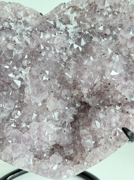 Amethyst Heart On Stand - Brazil
