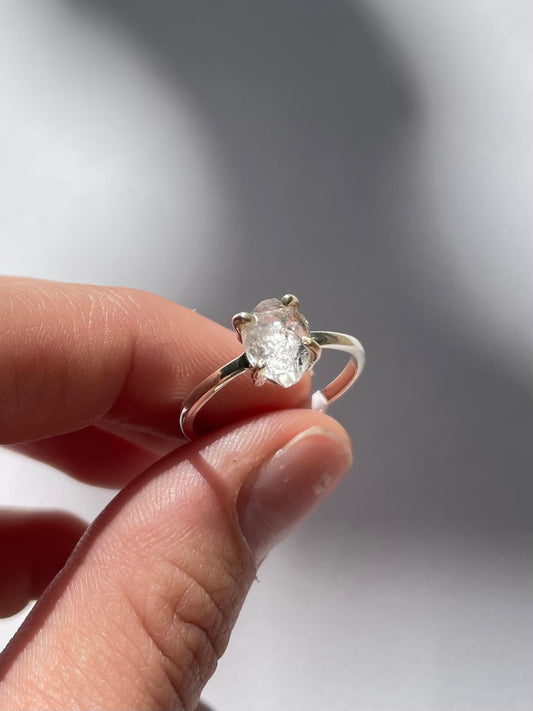Herkimer Diamond Ring ( Silver 925 )